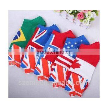 Personality trend in Europe and the United States flag socks male boat socks socks socks literary low in spring and summer, thin