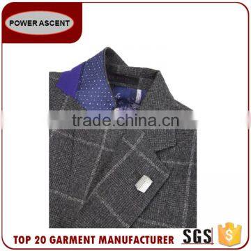 2017 Made In China Vintage Trendy Checked Suit Jacket Blazer Men Suit photo-3