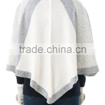 Knitted Excellent Cashmere Wool Poncho photo-3