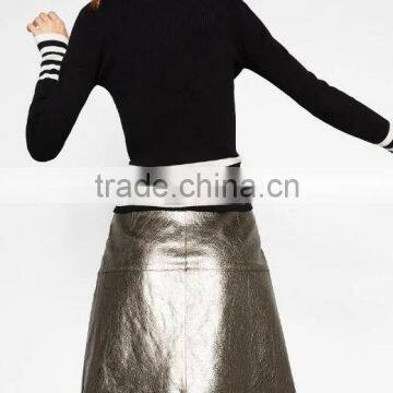 EY0861S European Style Fashion Stripe Pullover Women Sweater photo-4