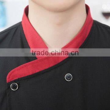 Cusomize Black OEM Design Supply Catering Uniforms,italian Restaurant Uniforms for Men Wholesale photo-3