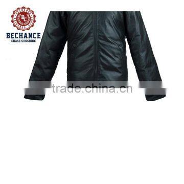 Mens Pu Padded Coat for Winter Outdoor Down Jacket photo-6