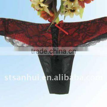 Sexy Women Thong ,lace Printing Thong OEM Service Superior Quality photo-2