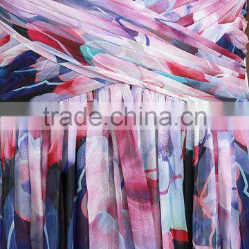 Special Effects Purple Floral Print Maxi Dress photo-3