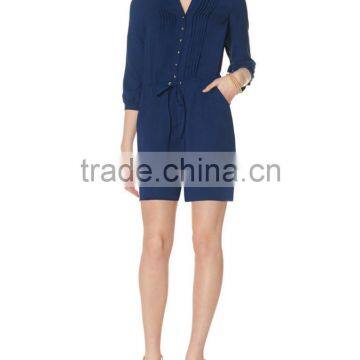 2016 v Neck Playsuit Pleated Women's Romper photo-2