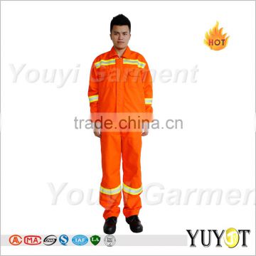 durable anti wrinkle orange anti acid alkali working uniform