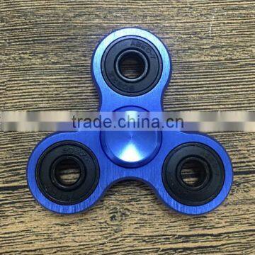 Fingertips Gyro Colorful Aluminum Alloy Big Three Round Bright Color Big Three Yuan Black Circle Finger Gyro Metal Gyro Decompre photo-2