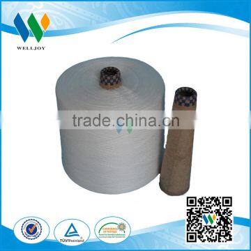 Yizheng Best Staple Fiber Yarn 100%polyester Spun Yarn Sewing Thread Raw White photo-2