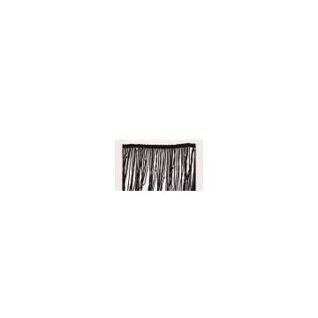 Customized Black Tassel Fringing Clothing Trimmings 11cm and Apparels Fabric