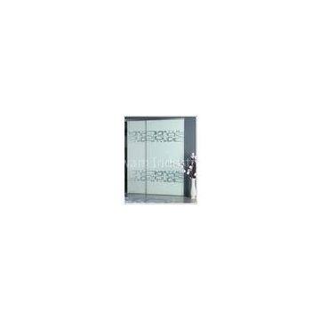 6060 / 6061 Aluminum Sliding Closet Door For Bedroom, White Waterproof Glass Sliding Doors