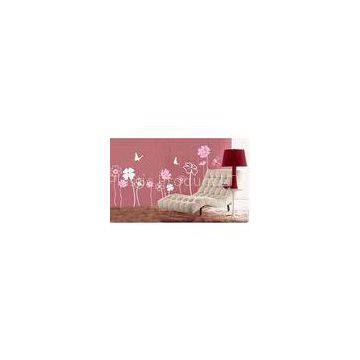 Contemporay Funky Pink Flower Decoration Wall Sticker F261