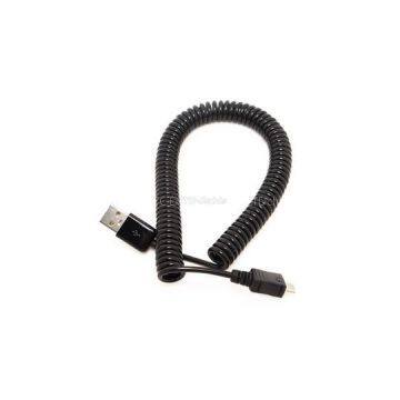 USB 2.0 To Micro USB Cable Coiled Spiral USB Cable