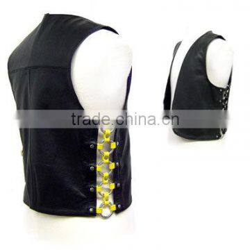 Season off sale Leather Fashion Vests for Men