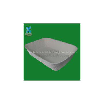 Biodegradable pulp molded flower pot trays