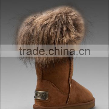 2015 new genuine raccoon fur cuff/ fur cuff for shoes