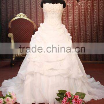 IN STOCK Off-The-Shoulder wedding dress sleeveless ball gown bridal dresses SW97