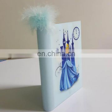 Make in china printing flashing shiny diary notepad customizable notebook with pen