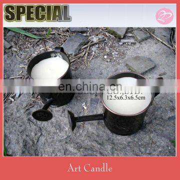 Watering pot garden candle