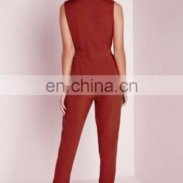Sleeveless Red Korean Fashion Jumpsuit For Women 2015 photo-6