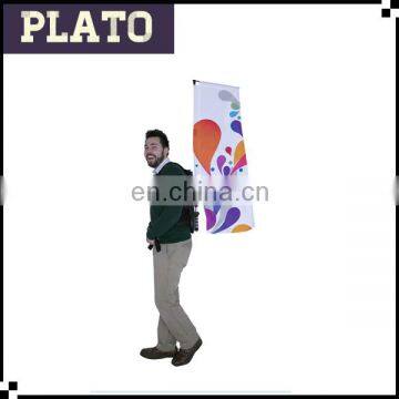 Promotional rectangle backpack flag,advertising backpack feather banner ,custom advertising moving backpack flags