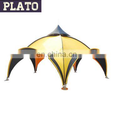 custom print arch tent with roof commercial spider tent for sale