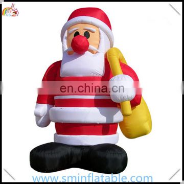 Christmas santa claus, standing animated airblown santa claus holiday yard decor