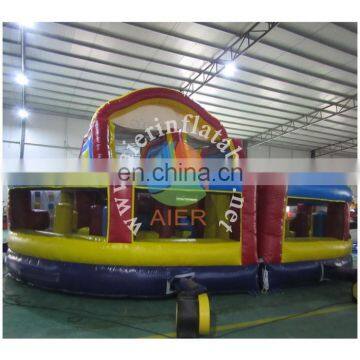 Colorful pvc inflatable obstacle course inflatable spider obstacle inflatable sport game