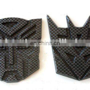 Carbon Fiber abs car badge/Decepticon