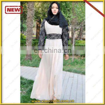 White muslim modest dress abaya dubai abaya wholesale