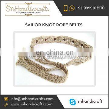 Supreme Quality Made Braided Rope Belt for Women at Wholesale Price