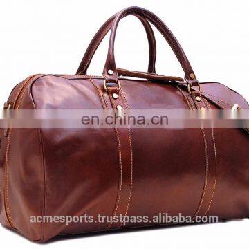 leather Duffle Bags - Color custom leather duffle bag for man with newest design