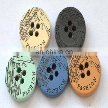 Wood accessories button