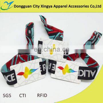 Factory Direct Customized Cheap Rfid Festival Fabric Woven Wristband photo-3
