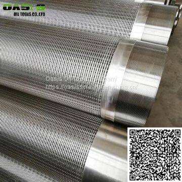 Deep well drilling stainless steel Johnson screen pipe/Wire wrapped screens