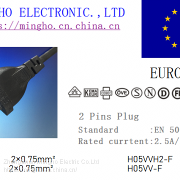 EU   2 PINS  PLUG