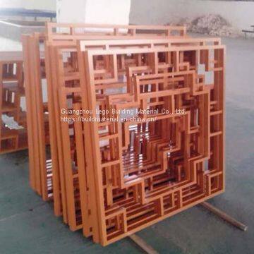 Fireproof Carved Aluminum Veneer Spraying Decorative Aluminum Solid