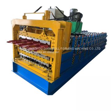 Three Layer Corrugated Roof Tile Roll Forming Machine