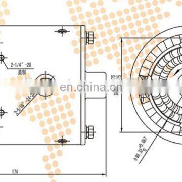 JINLE Brand 1.5kw 24v Hydraulic 24 Volt DC Motor With Carbon Brush photo-5