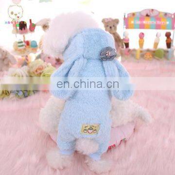 Pet Dog Winter Rabbit Design Hoodies Clothes Overcoat Four Feet Cotton-padded Jacket photo-4