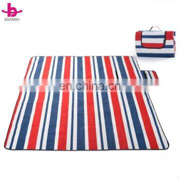 Polar Fleece China Factory Wholesale Folding Picnic Waterproof Insulation Blanket photo-2
