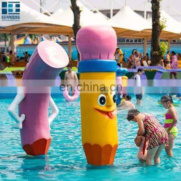 New Design Pencil Spray Cartoon Water Attractions With CE Certificate
