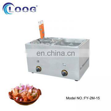 Heavy Duty High Efficiency 6 Grid Gas Oden Maker with Pasta Cooker Free Shipping