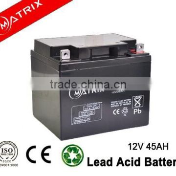 12V 45Ah solar deep cycle battery