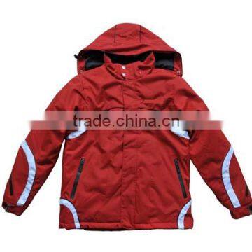 Garment factory supply polyester men waterproof ski jacket