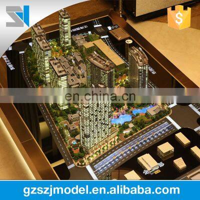 Architectural House scale apartment model ,led lighting 3d building model making