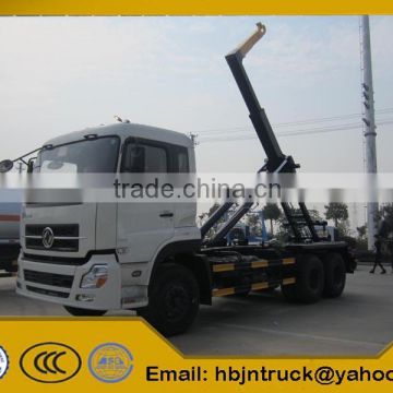 Dongfeng tandem axle hook loader garbage truck