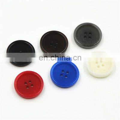 Customized Eco-Friendly Round 4-Holes Colorful Red Natural Corozo Buttons