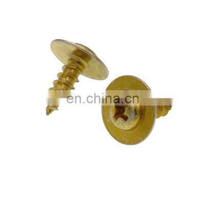 2.6mm *12mm length Gold plated flat head self tapping screws