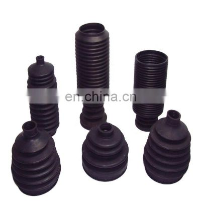 Rubber Steering Boot Dirt-Proof Flexible Black Convoluted Accordion Rubber Dust Boot Bellow