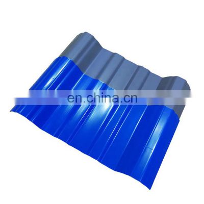 Heat insulation upvc trapezoidal roof sheet/sound proof PVC plastic roof tile for warehouse